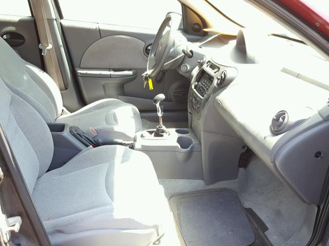 1G8AF52F24Z144162 - 2004 SATURN ION LEVEL RED photo 5