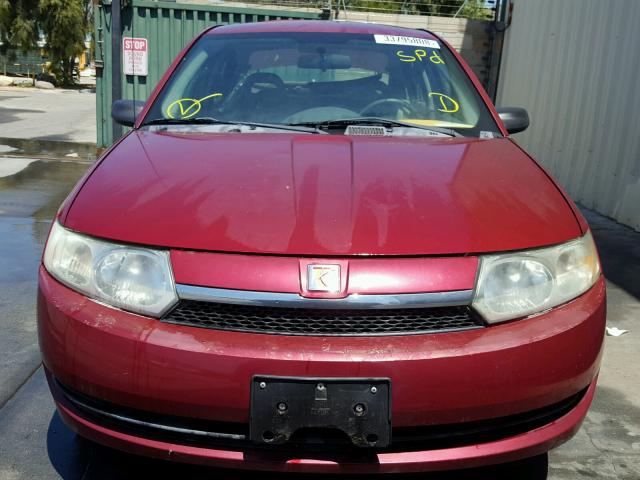 1G8AF52F24Z144162 - 2004 SATURN ION LEVEL RED photo 9