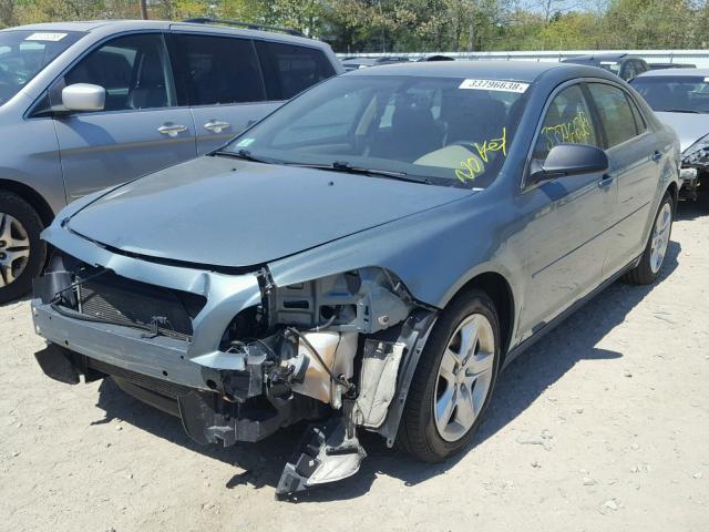 1G1ZG57B694161121 - 2009 CHEVROLET MALIBU LS TEAL photo 2
