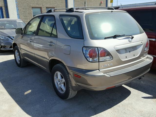 JTJHF10U120256593 - 2002 LEXUS RX 300 TAN photo 3