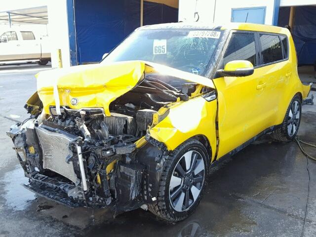 KNDJX3A55F7170673 - 2015 KIA SOUL ! YELLOW photo 2