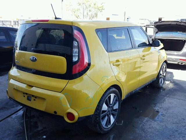 KNDJX3A55F7170673 - 2015 KIA SOUL ! YELLOW photo 4