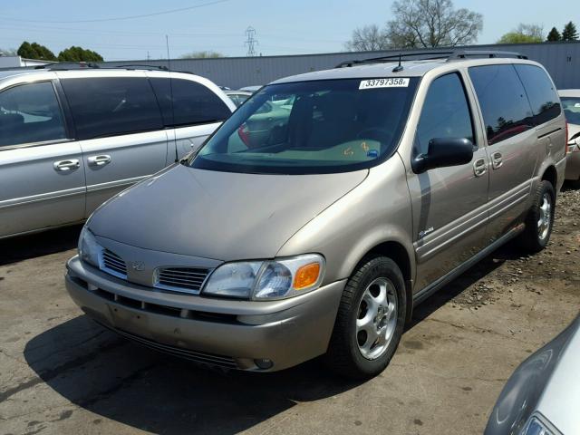 1GHDX13E93D292748 - 2003 OLDSMOBILE SILHOUETTE BEIGE photo 2