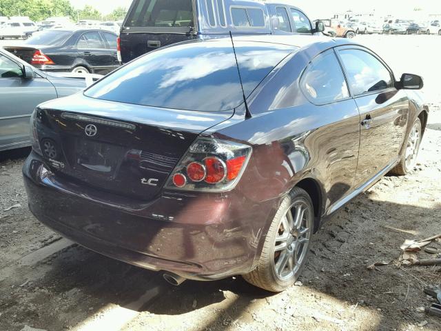 JTKDE167780272191 - 2008 TOYOTA SCION TC 勃艮第红 照片 4