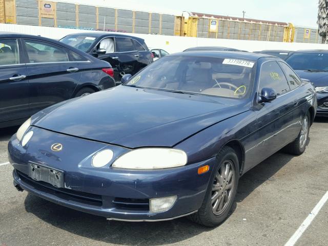 JT8UZ30C0P0029235 - 1993 LEXUS SC 400 BLUE photo 2