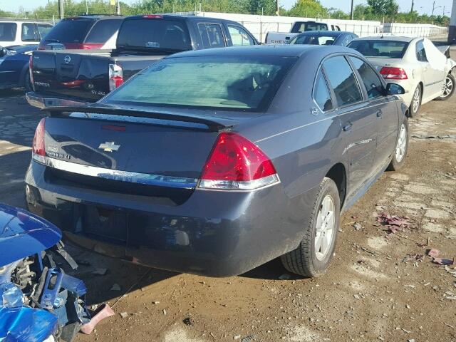 2G1WT57NX91137442 - 2009 CHEVROLET IMPALA 1LT CHARCOAL photo 4