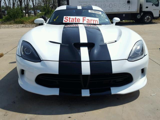 1C3ADEAZ9FV510351 - 2015 DODGE VIPER SRT WHITE photo 9