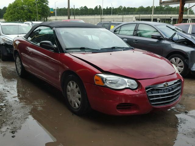 1C3EL45X56N283974 - 2006 CHRYSLER SEBRING RED photo 1