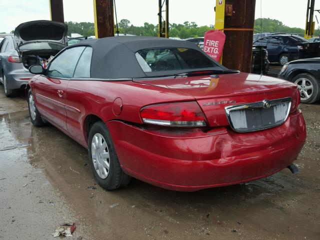 1C3EL45X56N283974 - 2006 CHRYSLER SEBRING RED photo 3