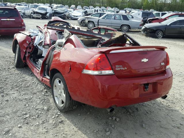 2G1WD58C179196808 - 2007 CHEVROLET IMPALA SUP 红色 照片 3