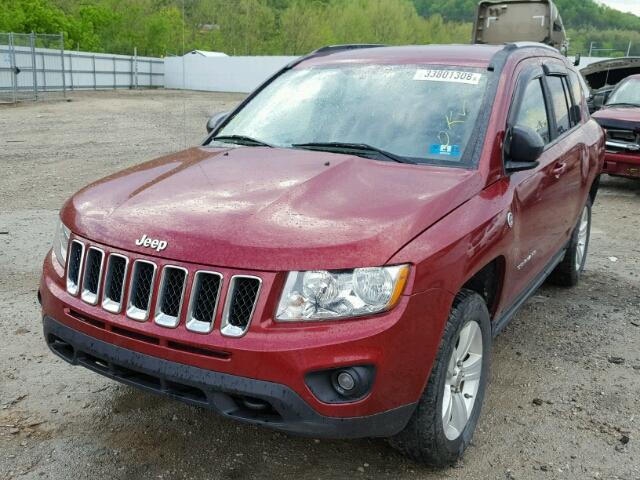 1C4NJDBBXCD556094 - 2012 JEEP COMPASS SP MAROON photo 2