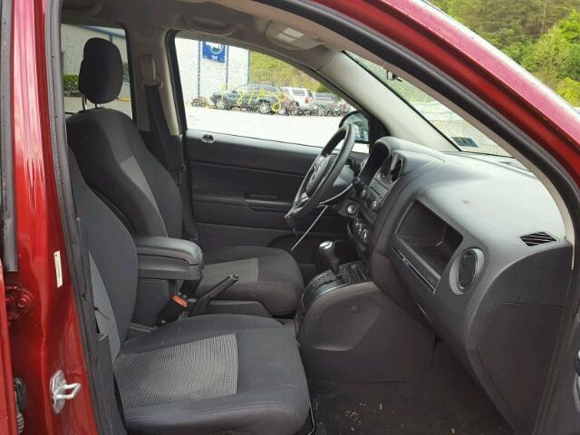 1C4NJDBBXCD556094 - 2012 JEEP COMPASS SP MAROON photo 5