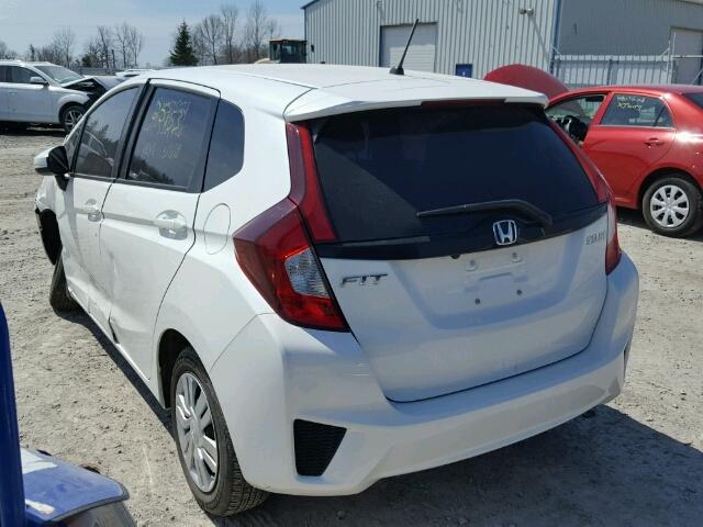 3HGGK5H59HM102431 - 2017 HONDA FIT LX WHITE photo 3