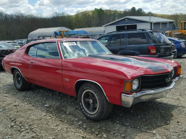 1D37F2L508357 - 1972 CHEVROLET CHEV MALSS RED photo 1