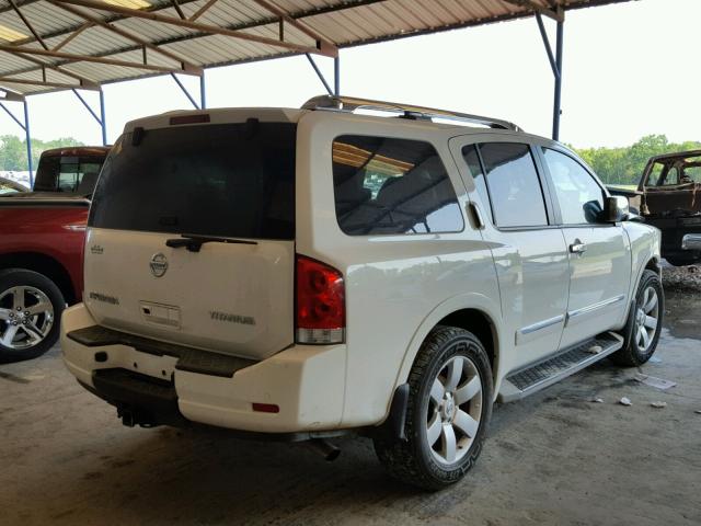 5N1BA0ND7AN610883 - 2010 NISSAN ARMADA SE WHITE photo 4