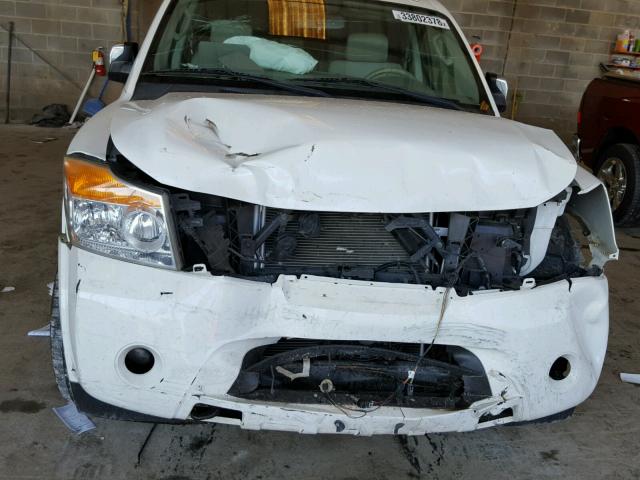 5N1BA0ND7AN610883 - 2010 NISSAN ARMADA SE WHITE photo 9