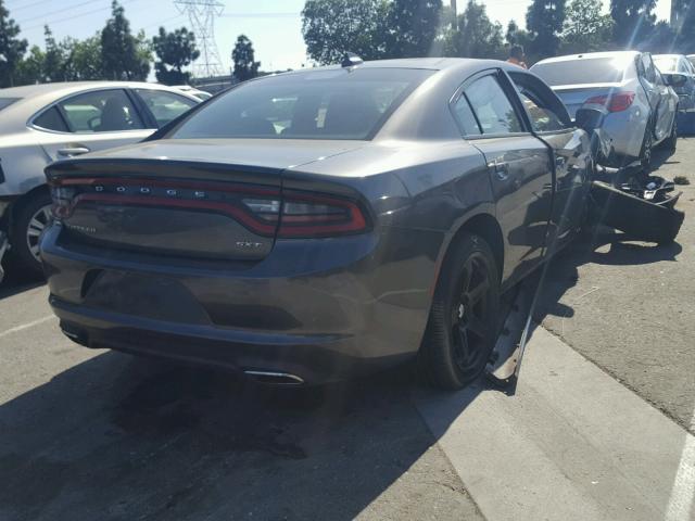 2C3CDXHG9GH166801 - 2016 DODGE CHARGER SX CHARCOAL photo 4