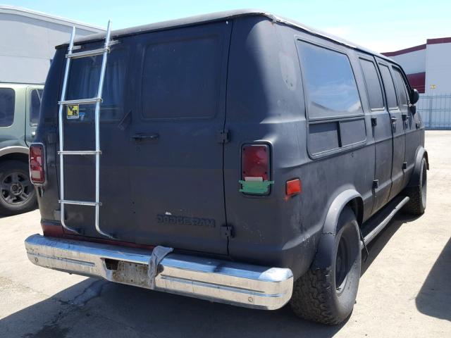 2B7HB23T6GK558734 - 1986 DODGE RAM VAN BLACK photo 4