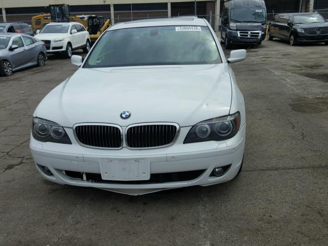 WBAHL83548DT11576 - 2008 BMW 750I WHITE photo 9