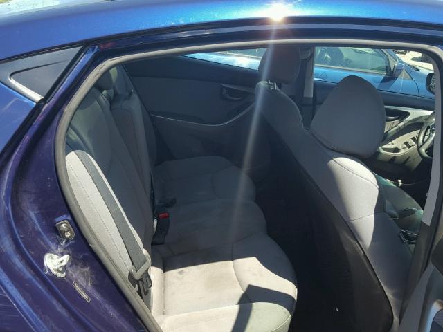 5NPDH4AE1CH088060 - 2012 HYUNDAI ELANTRA BLUE photo 6