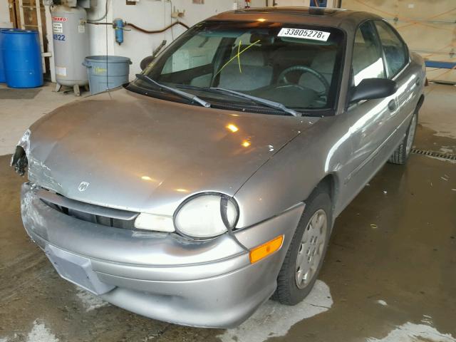 1B3ES47C9XD114641 - 1999 DODGE NEON HIGHL GRAY photo 2