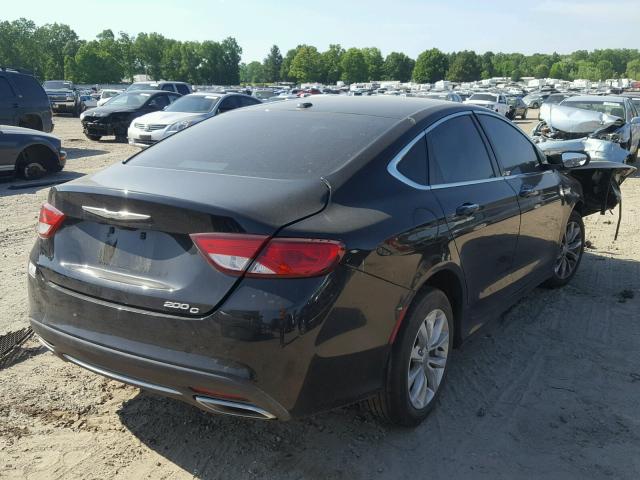 1C3CCCCG4FN517056 - 2015 CHRYSLER 200 C BLACK photo 4