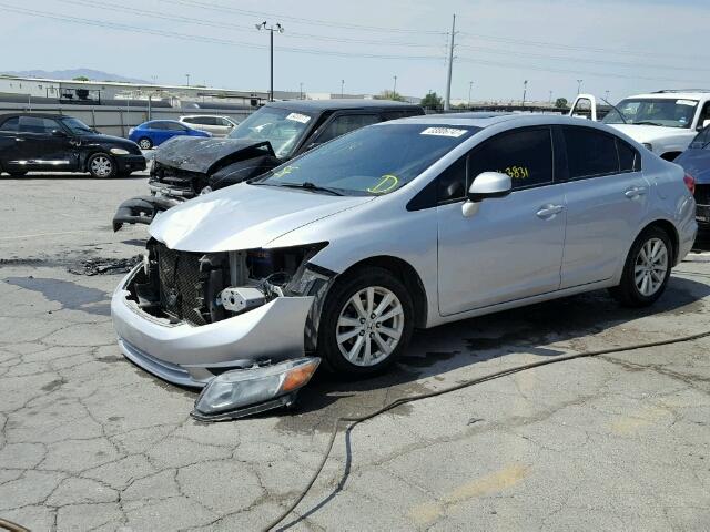 2HGFB2F83CH510101 - 2012 HONDA CIVIC EX SILVER photo 2