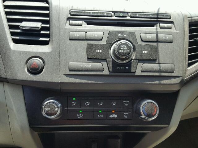 2HGFB2F83CH510101 - 2012 HONDA CIVIC EX Gümüş foto 9