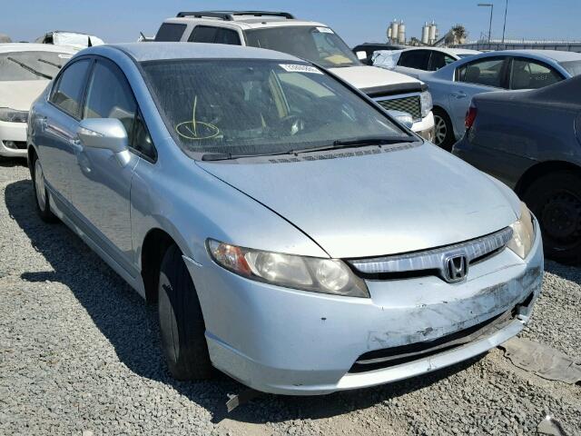 JHMFA36207S029139 - 2007 HONDA CIVIC HYBR BLUE photo 1