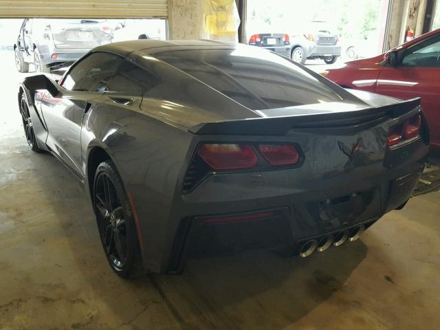 1G1YM2D75E5100382 - 2014 CHEVROLET CORVETTE S GRAY photo 3