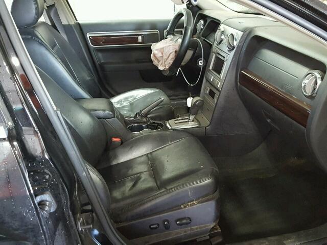 3LNHM28T47R653339 - 2007 LINCOLN MKZ BLACK photo 5