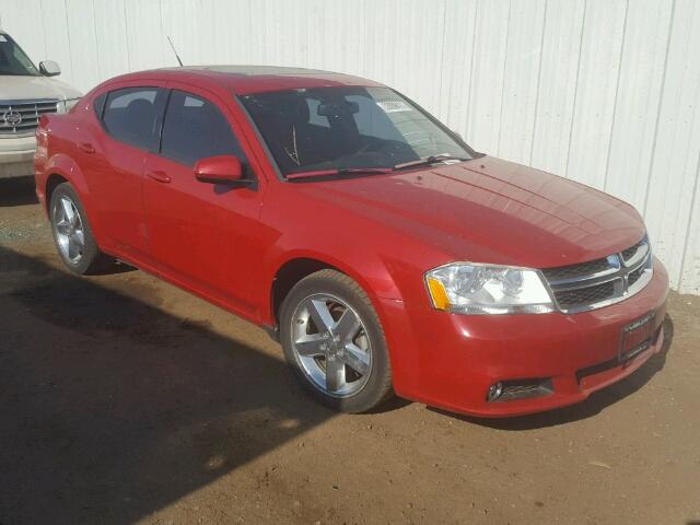 1B3BD2FG2BN510600 - 2011 DODGE AVENGER RED photo 1