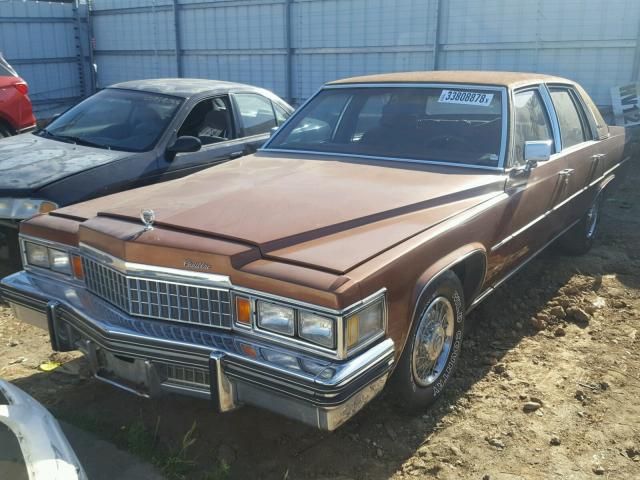 6B69T8Q221049 - 1978 CADILLAC FLEETWOOD BROWN photo 2