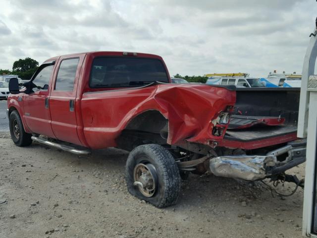 1FTSW30P54ED70889 - 2004 FORD F350 SRW S RED photo 3