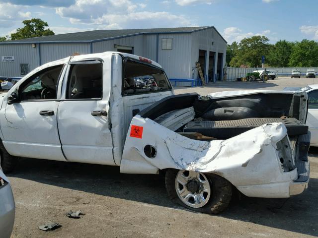 3D7KA28623G706905 - 2003 DODGE RAM 2500 S WHITE photo 9