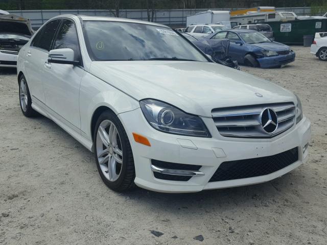 WDDGF8BB4CA624835 - 2012 MERCEDES-BENZ C 300 4MAT WHITE photo 1