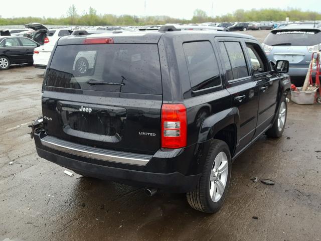 1C4NJRCB9CD687772 - 2012 JEEP PATRIOT LI BLACK photo 4