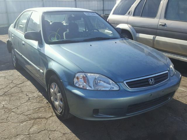 2HGEJ6615YH517180 - 2000 HONDA CIVIC BASE GREEN photo 1