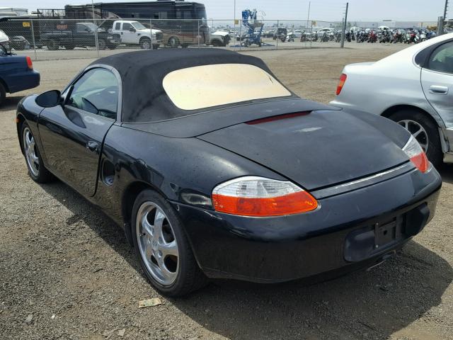 WP0CA2986WU625180 - 1998 PORSCHE BOXSTER BLACK photo 3