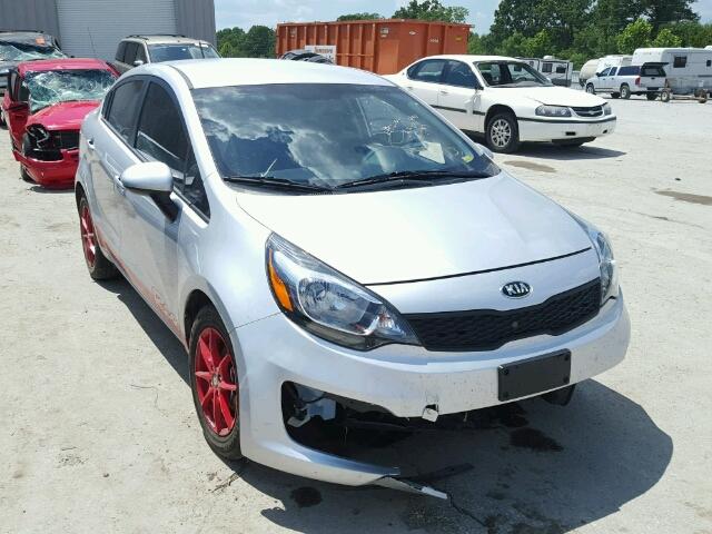 KNADM4A37G6633704 - 2016 KIA RIO LX SILVER photo 1