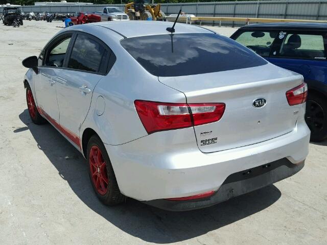 KNADM4A37G6633704 - 2016 KIA RIO LX Արծաթագույն լուսանկար 3