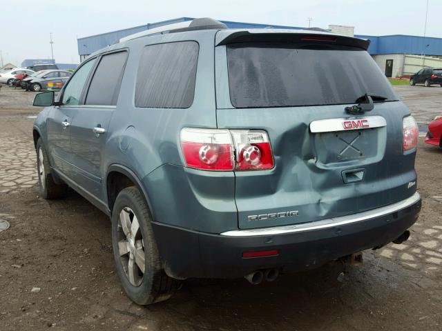 1GKLRMED7AJ138334 - 2010 GMC ACADIA SLT ლურჯი ფოტო 3