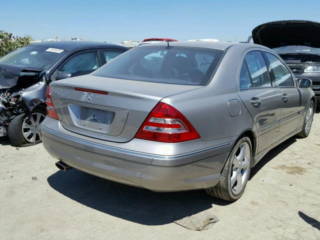 WDBRF52H06A820084 - 2006 MERCEDES-BENZ C GENERATI TAN photo 4