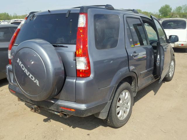 SHSRD789X6U412128 - 2006 HONDA CR-V SE GRAY photo 4