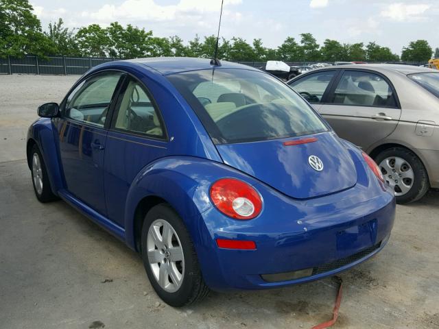 3VWPW31C37M500133 - 2007 VOLKSWAGEN NEW BEETLE 蓝色 照片 3