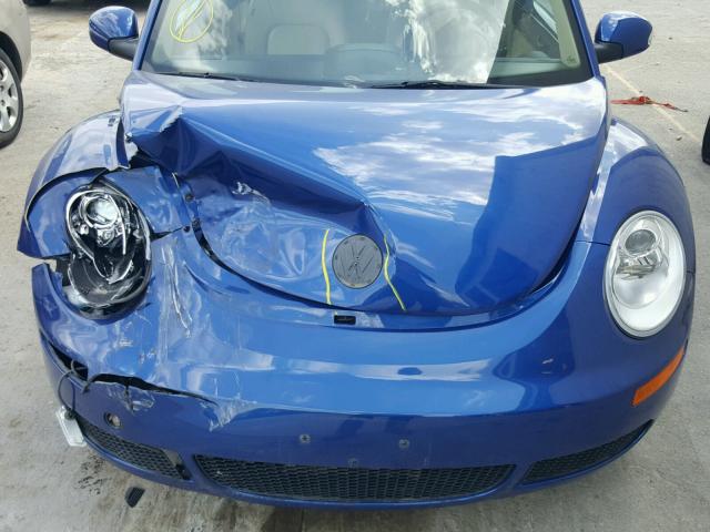 3VWPW31C37M500133 - 2007 VOLKSWAGEN NEW BEETLE 蓝色 照片 7