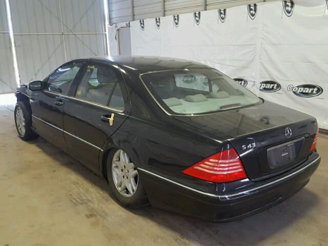 WDBNG70J25A458044 - 2005 MERCEDES-BENZ S 430 BLACK photo 3