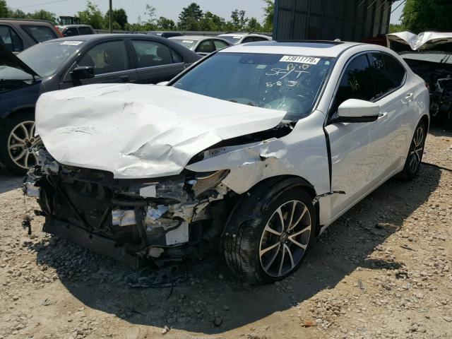 19UUB2F75FA007509 - 2015 ACURA TLX ADVANC WHITE photo 2