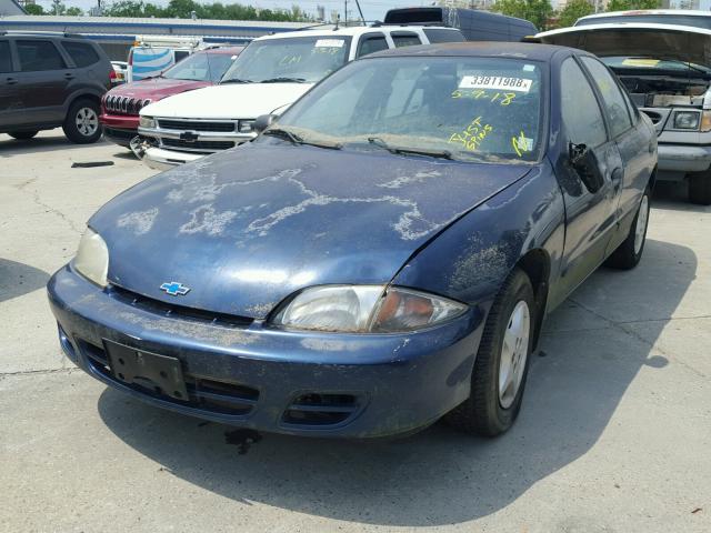 1G1JC524617408593 - 2001 CHEVROLET CAVALIER B BLUE photo 2