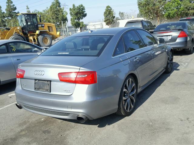 WAUHGAFC8CN166583 - 2012 AUDI A6 PRESTIG GRAY photo 4